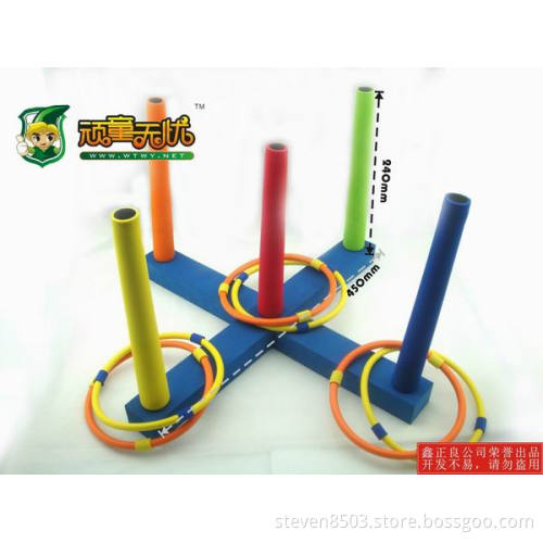 6 Rings Kids Foam Ring Toss Game, foam Cast Rings Toss